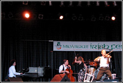 Donnell Leahy and Natalie MacMaster at Milwaukee Irish Fest - August 14, 2009