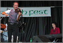 Donnell Leahy and Natalie MacMaster at Milwaukee Irish Fest - August 16, 2009