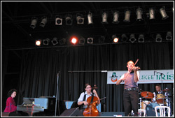 Donnell Leahy and Natalie MacMaster at Milwaukee Irish Fest - August 16, 2009