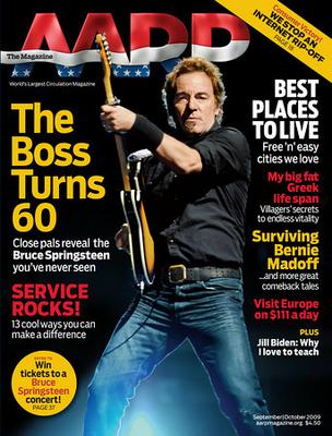 Bruce Springsteen on AARP cover