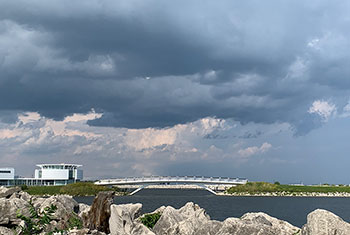 Bridge over water