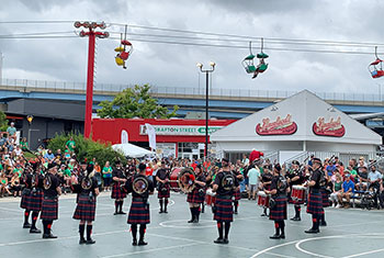 Bagpipe players