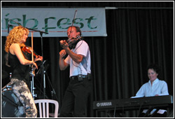 Donnell Leahy and Natalie MacMaster at Milwaukee Irish Fest - August 14, 2009