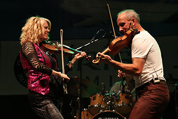 Donnell Leahy, Natalie MacMaster and Family at Milwaukee Irish Fest - August 17, 2024