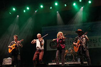 Donnell Leahy, Natalie MacMaster and Family at Milwaukee Irish Fest - August 17, 2024