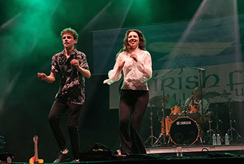 Donnell Leahy, Natalie MacMaster and Family at Milwaukee Irish Fest - August 17, 2024