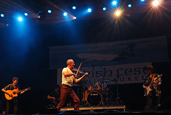 Donnell Leahy, Natalie MacMaster and Family at Milwaukee Irish Fest - August 17, 2024