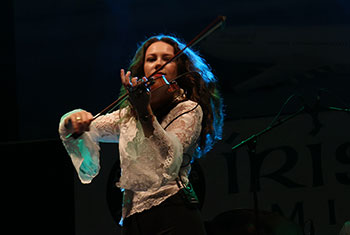 Donnell Leahy, Natalie MacMaster and Family at Milwaukee Irish Fest - August 17, 2024