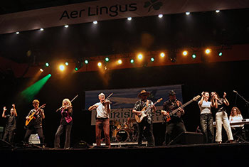 Donnell Leahy, Natalie MacMaster and Family at Milwaukee Irish Fest - August 17, 2024