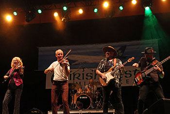 Donnell Leahy, Natalie MacMaster and Family at Milwaukee Irish Fest - August 17, 2024