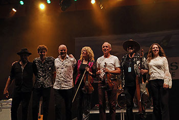 Donnell Leahy, Natalie MacMaster and Family at Milwaukee Irish Fest - August 17, 2024