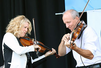 Donnell Leahy, Natalie MacMaster and Family at Milwaukee Irish Fest - August 18, 2024