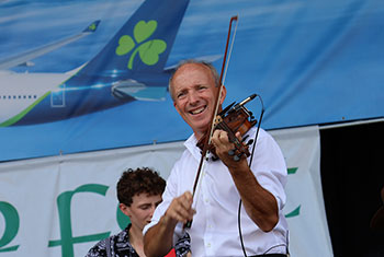 Donnell Leahy, Natalie MacMaster and Family at Milwaukee Irish Fest - August 18, 2024