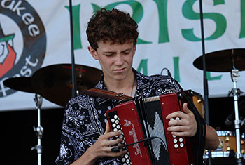 Donnell Leahy, Natalie MacMaster and Family at Milwaukee Irish Fest - August 18, 2024