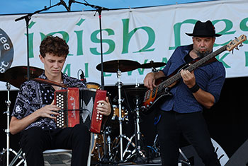 Donnell Leahy, Natalie MacMaster and Family at Milwaukee Irish Fest - August 18, 2024