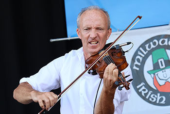 Donnell Leahy, Natalie MacMaster and Family at Milwaukee Irish Fest - August 18, 2024