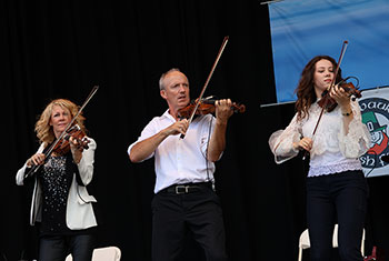 Donnell Leahy, Natalie MacMaster and Family at Milwaukee Irish Fest - August 18, 2024