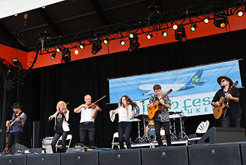 Donnell Leahy, Natalie MacMaster and Family at Milwaukee Irish Fest - August 18, 2024