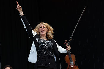 Donnell Leahy, Natalie MacMaster and Family at Milwaukee Irish Fest - August 18, 2024