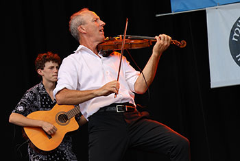 Donnell Leahy, Natalie MacMaster and Family at Milwaukee Irish Fest - August 18, 2024