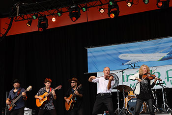 Donnell Leahy, Natalie MacMaster and Family at Milwaukee Irish Fest - August 18, 2024