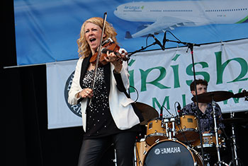 Donnell Leahy, Natalie MacMaster and Family at Milwaukee Irish Fest - August 18, 2024