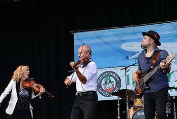 Donnell Leahy, Natalie MacMaster and Family at Milwaukee Irish Fest - August 18, 2024