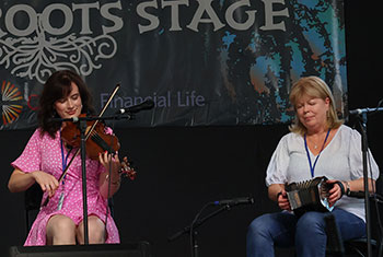 MacNamara and Costello in concert