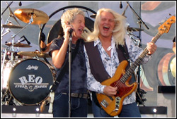 REO Speedwagon at the Waukesha County Fair - July 19, 2009.  Photo by Peter Moriarty.