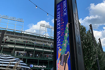 Welcome sign at Wrigley Field